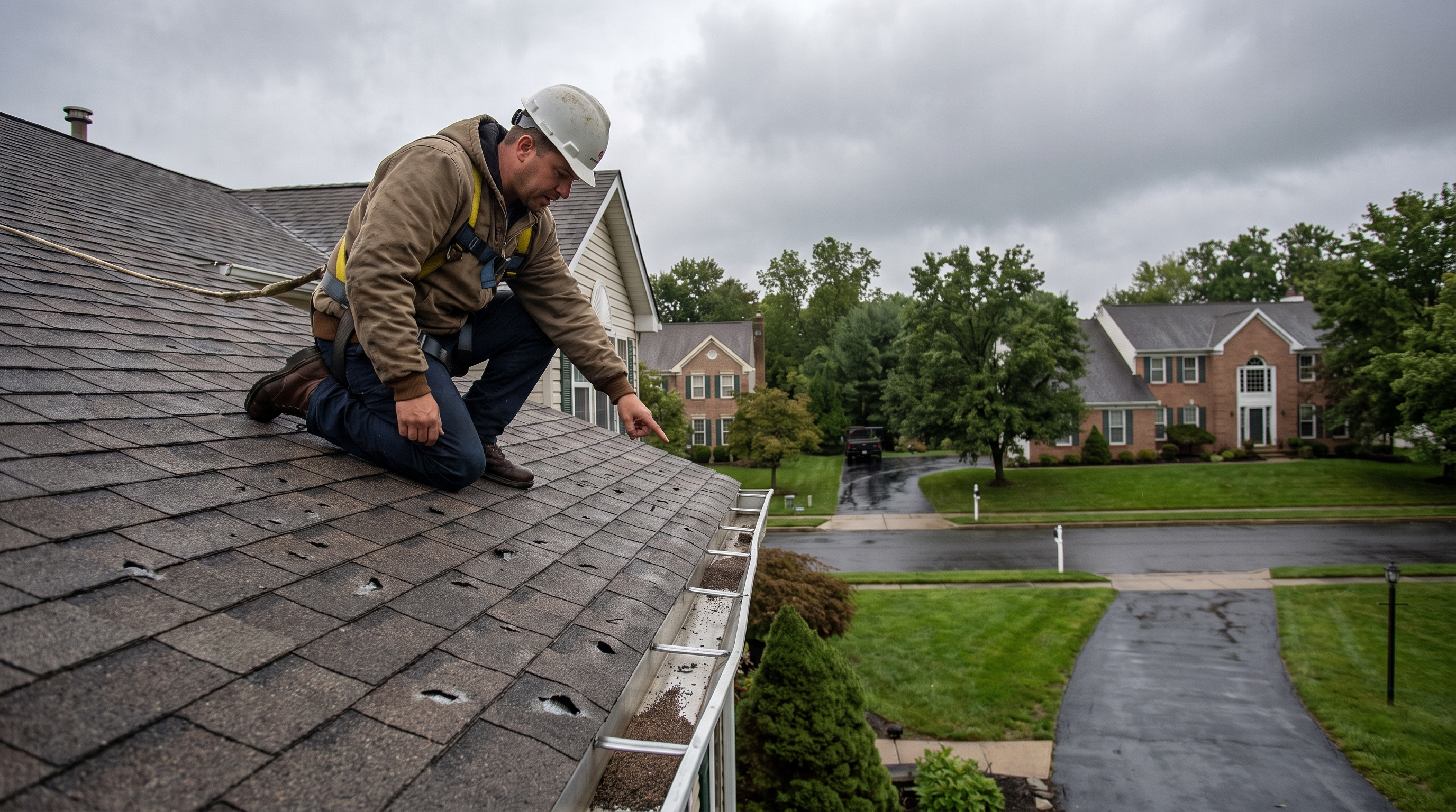 Hail Roof Replacement in Cherry Hill, NJ